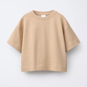 Zara Kids Plain Camel Heavyweight T-Shirt (12-13)